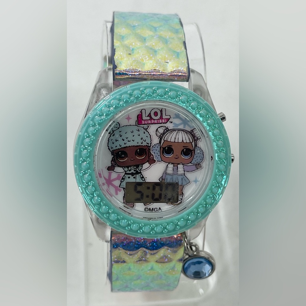 LOL Surprise Digital Light Up Clear Case Translucent Band Watch NWOT